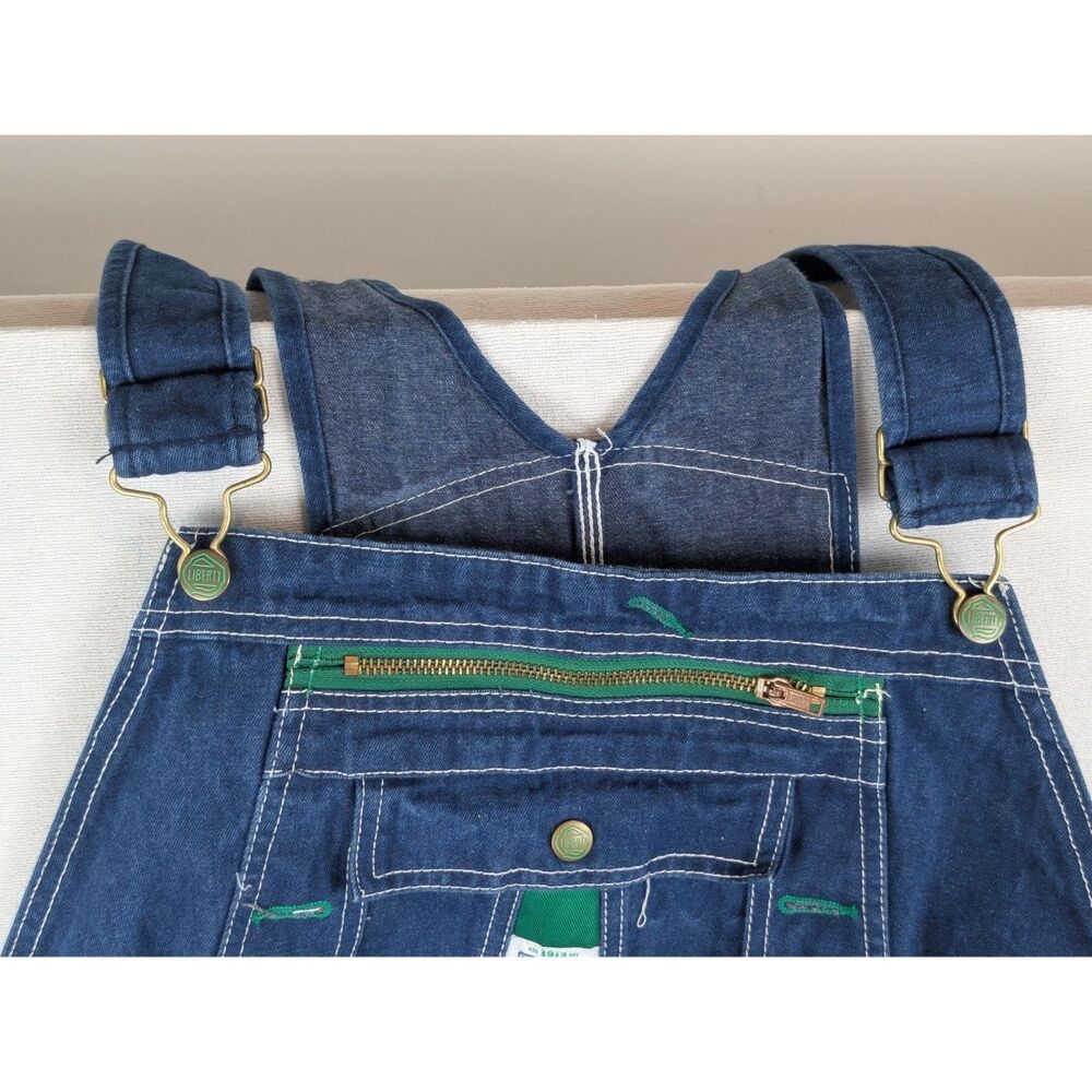 Liberty Overalls with Carpenter Loop Blue Men's Size 48x28 - Picture 4 of 15
